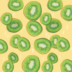 Fototapeta premium Seamless strawberry pattern, minimal flat fruit illustration on pastel background