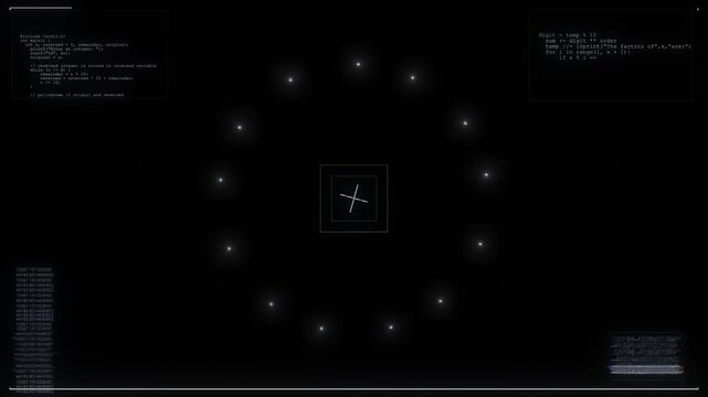 Abstract video frame background Futuristic display interface template basic geometry line HUD video frame Digital technology plexus lines. linear frame. Simple geometric shape blank rectangular banner