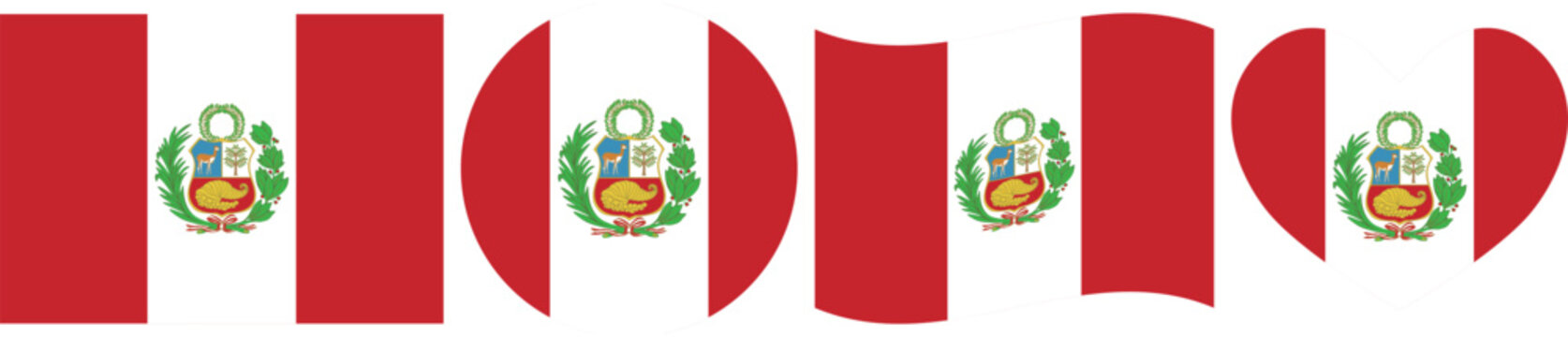 Peru flag illustrator country flags symbol National Collection International  Set