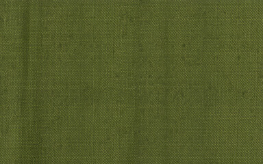 Fototapeta premium Olive Green Fabric Texture Background, Seamless Linen Cloth Textile, Natural Canvas Material Backdrop, Woven Fabric Surface