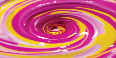Obraz premium A vibrant abstract backdrop featuring a fluid purple and pink spiral pattern with soft ripples and liquid circles creating a dynamic wave of colorful motion and light
