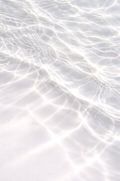 Bright Abstract Water Surface Ripples with Reflected Light and Caustics - Clean and Serene Texture