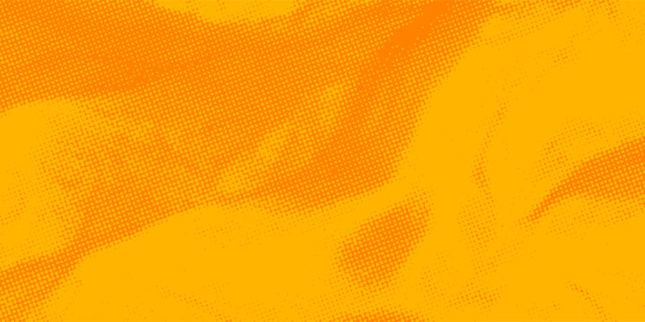 Abstract orange halftone gradient background with flowing dotted texture and warm vibrant tones, modern vector design for bold digital, print, and creative projects