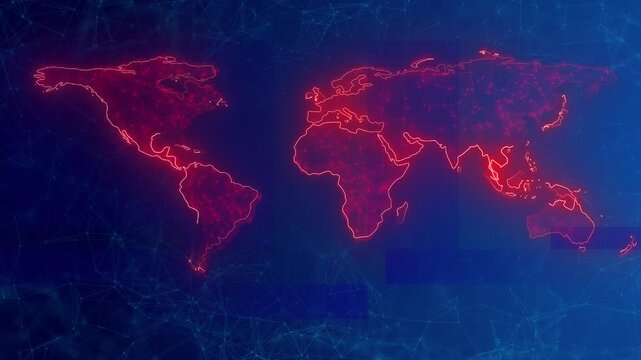 Futuristic Globe Earth Sphere Network Connection Global Hologram Hud cyber space, code streams cascading grid floor. Technology, data futuristic, digital environment, innovation, virtual reality cyber