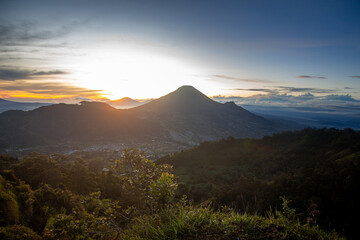 Fototapeta premium sunrise in the mountains