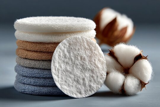 Stack of soft white wool fibers and a ball