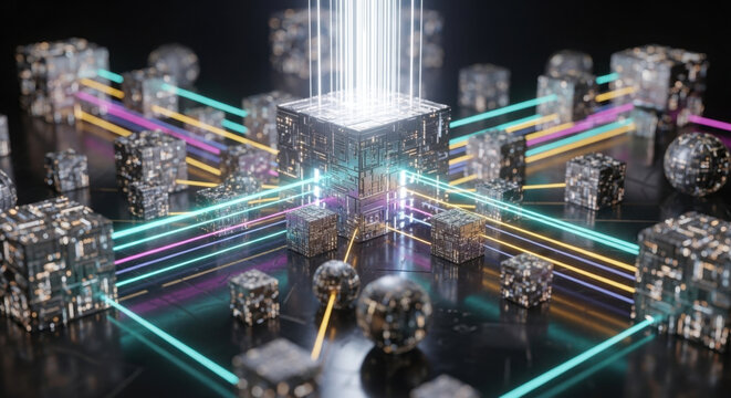 Visualization of a decentralized multi-agent system