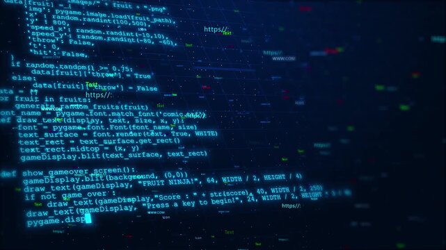 Futuristic screen display matrix, hi-tech digital data telemetry with encrypted numbers Advance data environment background, telemetry and encrypt numbers simulation user interface display cyber space