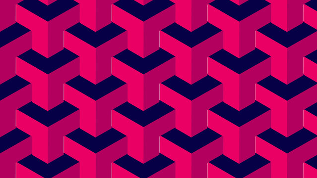 Geometric zigzag pattern with pink and purple colors