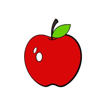 A Shiny Red Apple With Bite Mark Transparent Background