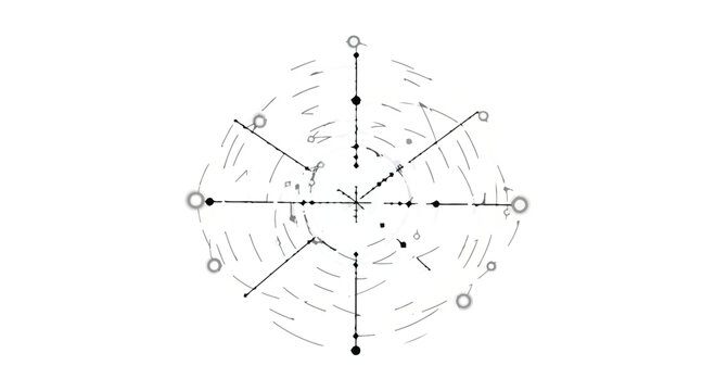 Diagram displays a complex geometric structure with radiating circular nodes.
