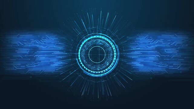 Processor connections signals. Technology cpu background. Pulses signals chip Computer chip technology. Futuristic cyber innovation automation brain cyber innovation cyberpunk Motherboard digital chip