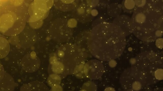 4K 3D Award party stage golden stage glitter animation. stars, lights and particles. Luxury light streak. Particle, luxury awards. Glittering Gold Particles Slow Motion Glamour, Christmas, Celebration