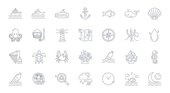 Various icons and symbols collection.