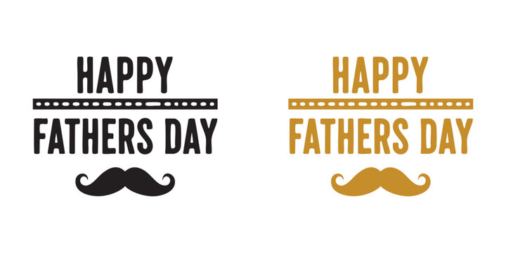 set of Father's day design elements