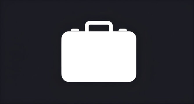 briefcase, suitcase, bag, business, office, travel, luggage, case, work, professional, handle, icon, minimalist, vector, design, object, simple