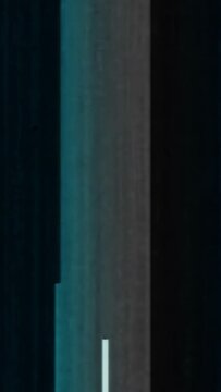 Digital Glitch Art  Stylized Abstract Blue Light Illumination