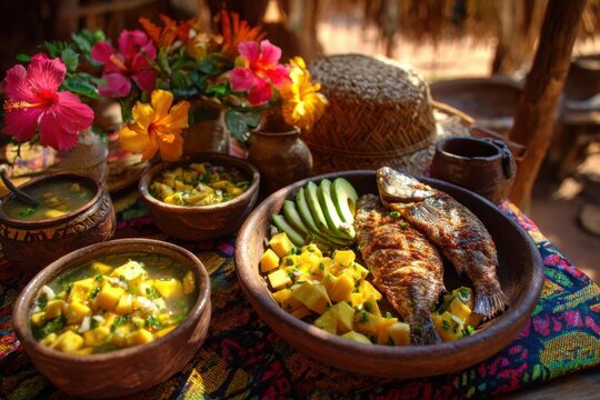 Traditional Zambian Summer Dish Nshima