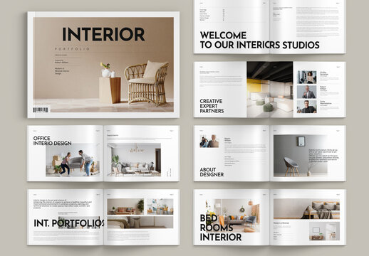 Interior Design Landscape Portfolio Template
