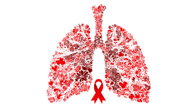 World Tuberculosis Day Medical Awareness Symbol and Health Campaign &mdash; Public Health Vector Illustration