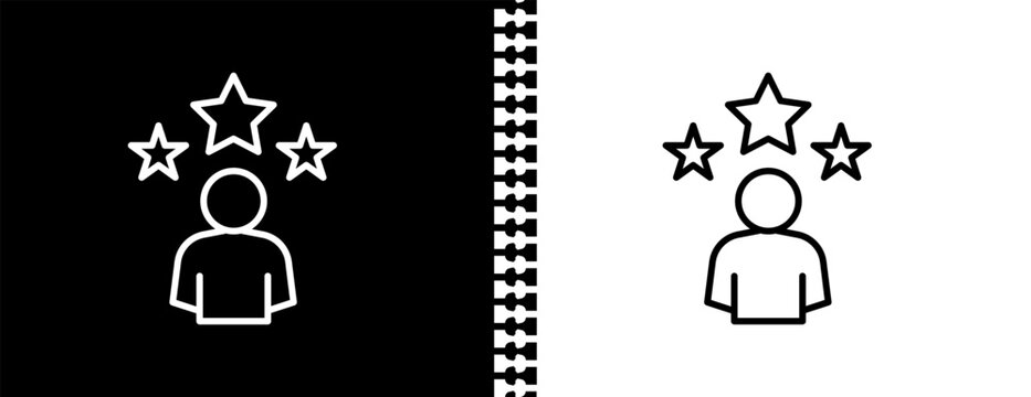 expert UI outline icon in black and white mode - business collection. 