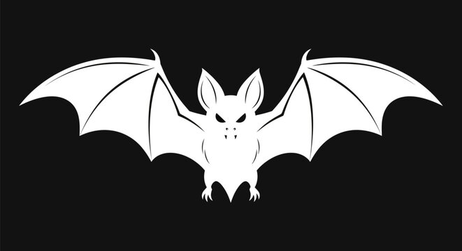 cute helloween vactor bat