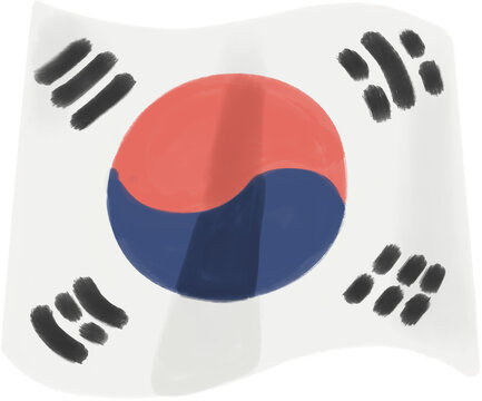 손그림 태극기