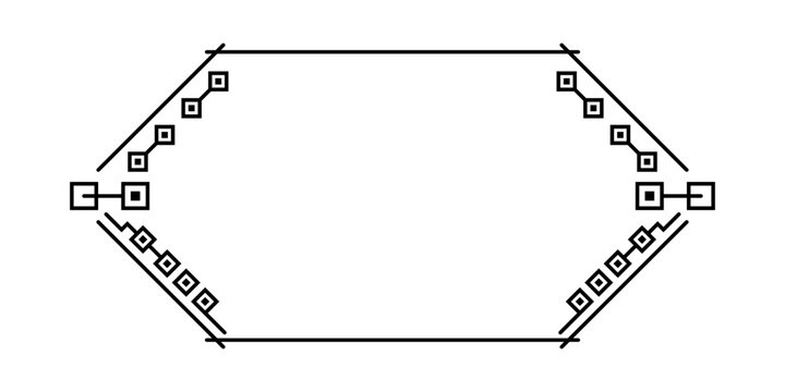 hexagon shape frame