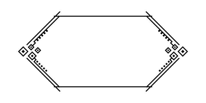 hexagon shape frame