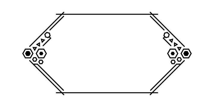 hexagon shape frame