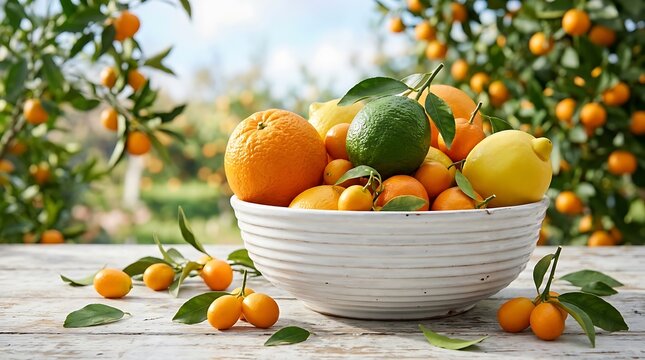Kesegaran Jeruk Tropis: Mangkuk Buah Penuh Vitamin C dari Kebun