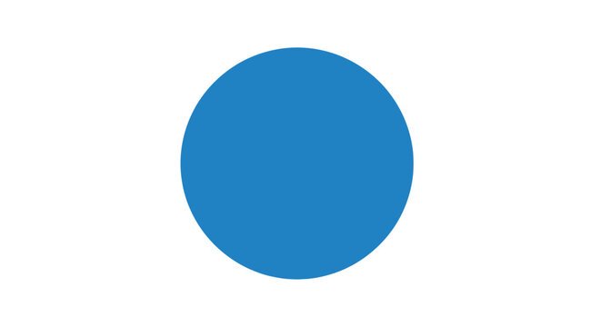 Blue Circle Shape Design Element.