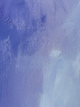 Oil painting background with thick brushstrokes on linen canvas texture