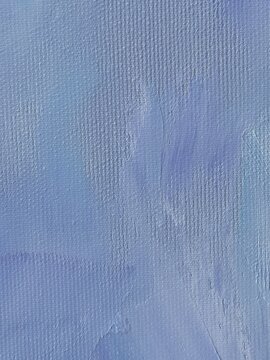 Oil painting background with thick brushstrokes on linen canvas texture