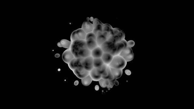 seething sphere, seamless looping