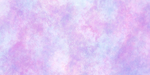Fototapeta premium Colorful paper textured ink effect grungy wet pastel illustration for design. colorful abstract watercolor background. Smooth vibrant light pink, purple shades and blue watercolor paper textured.