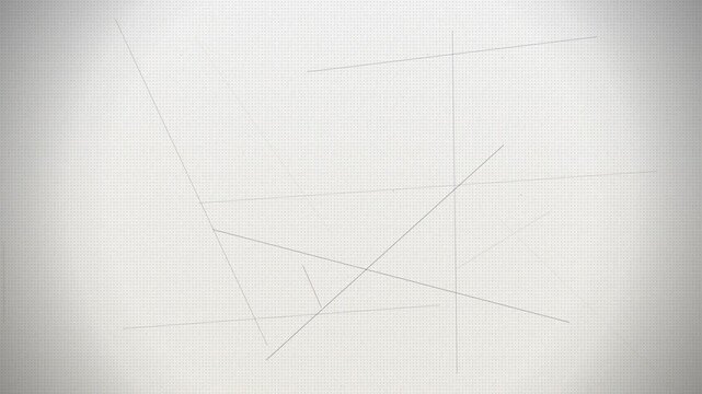 Abstract white background with intersecting gray lines and grid pattern