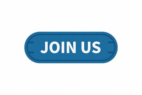 A vibrant blue pill-shaped button inviting users to join a community or group with bold white text
