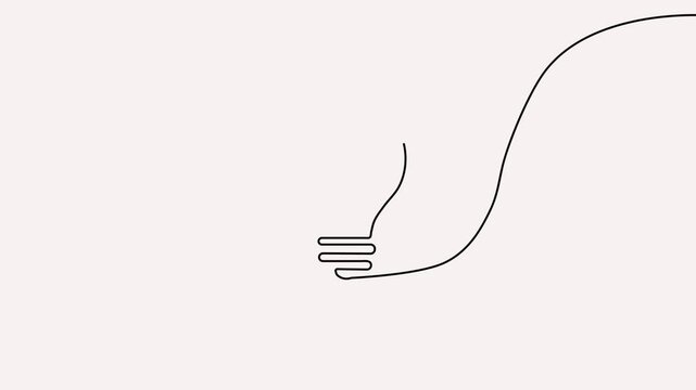 Continuous one-line drawing of a light bulb with a medical cross filament. Minimalist 4K animation for healthcare innovation and medical ideas.