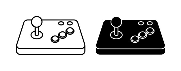 black and white vector silhouette set of two gaming controllers on a stand isolated with no background details © Mahmudul