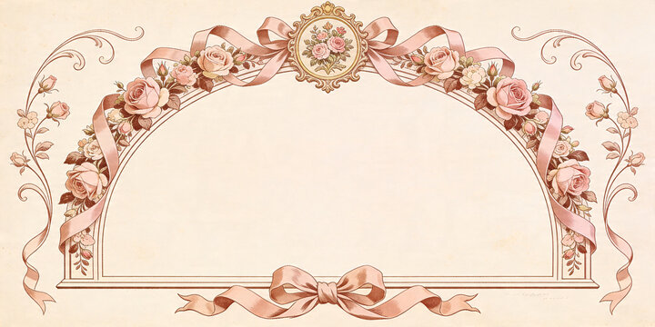 Vintage Flower Illustration Card