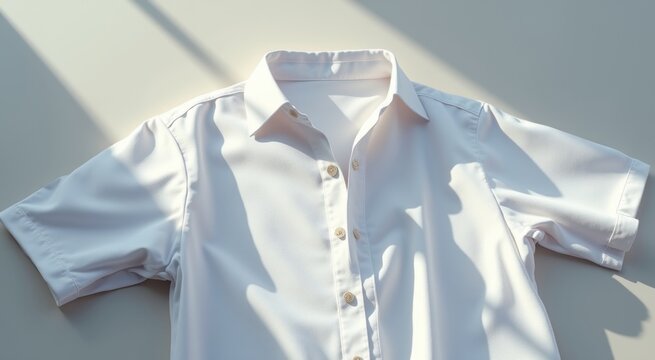 White shirt on a white surface