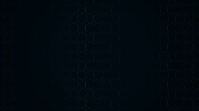 Futuristic Glowing Hexagon Grid Background - Abstract Sci-Fi Technology