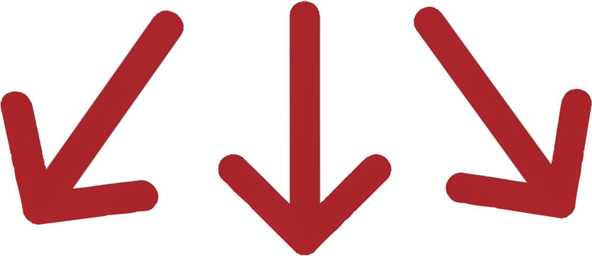 Three Red Arrows Pointing Forward &ndash; Speed Progress Flat Vector Icon
