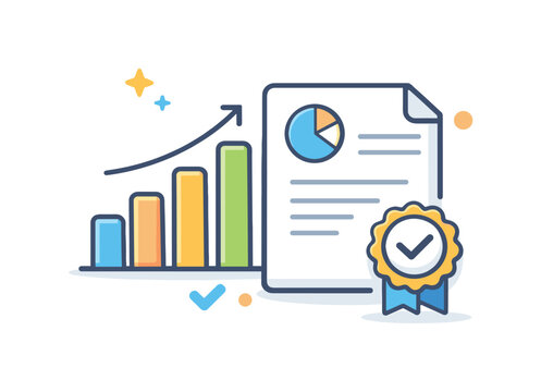 Corporate financial reporting and compliance ensuring proper documentation and evaluation of company performance in a regulated environment, a bar chart combined with a