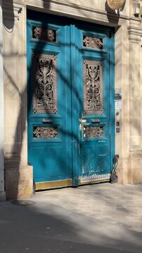 Peaceful Paris street scene featuring artisan and locksmith elements