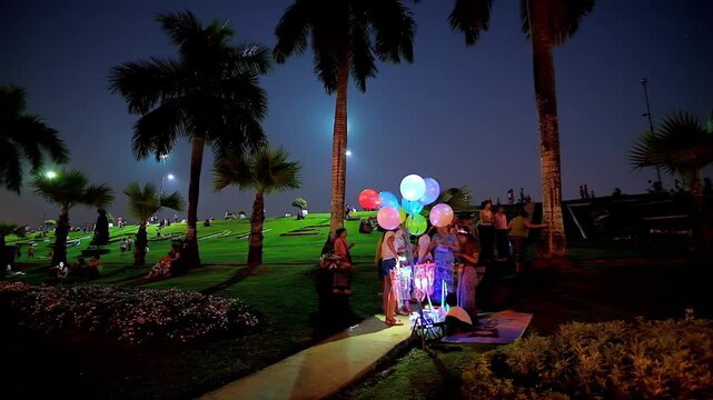 Inya Lake park in the evening, Yangon, Myanmar