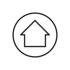 Fototapeta premium Sustainable smart home and real estate property icon