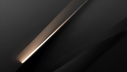Abstract Dark Metallic Surface with Warm Light Glint