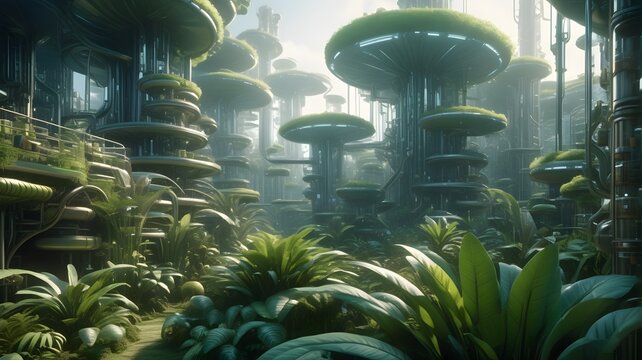 Futuristic Biosphere Architecture: Vertical Gardens and Advanced Urban Ecology